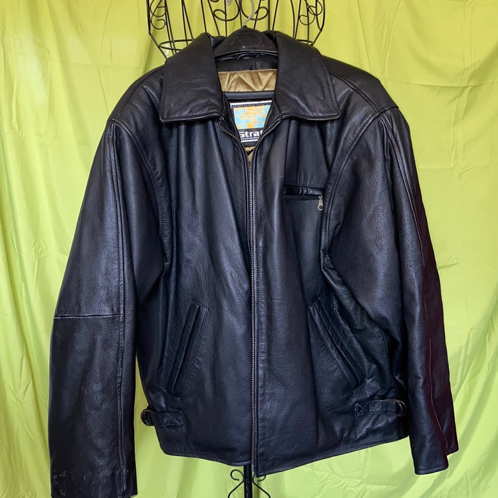 Big Black Leather Jacket